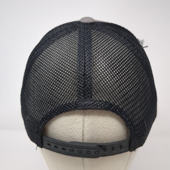 Wander Brewing Snapback Trucker Hat Gray OS Adjustable Mesh Back Brist Blanks - Picture 6 of 10